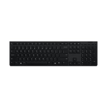 TECLADO LENOVO WIRELESS + BLUETOOTH RECARGABLE (Cambie sin problemas hasta 3 dispositivos a través del dongle unificado 2.4G o BLUETOOTH)