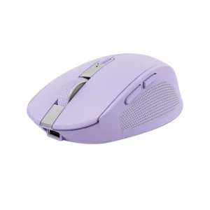 MOUSE TRUST WIRELESS Y BLUETOOTH OZAA 25384 MORADO RECARGABLE- SENSOR OPTICO - 6 BOTONES - 800/1600/3200DPI - RECEPTOR USB-A/USB-C