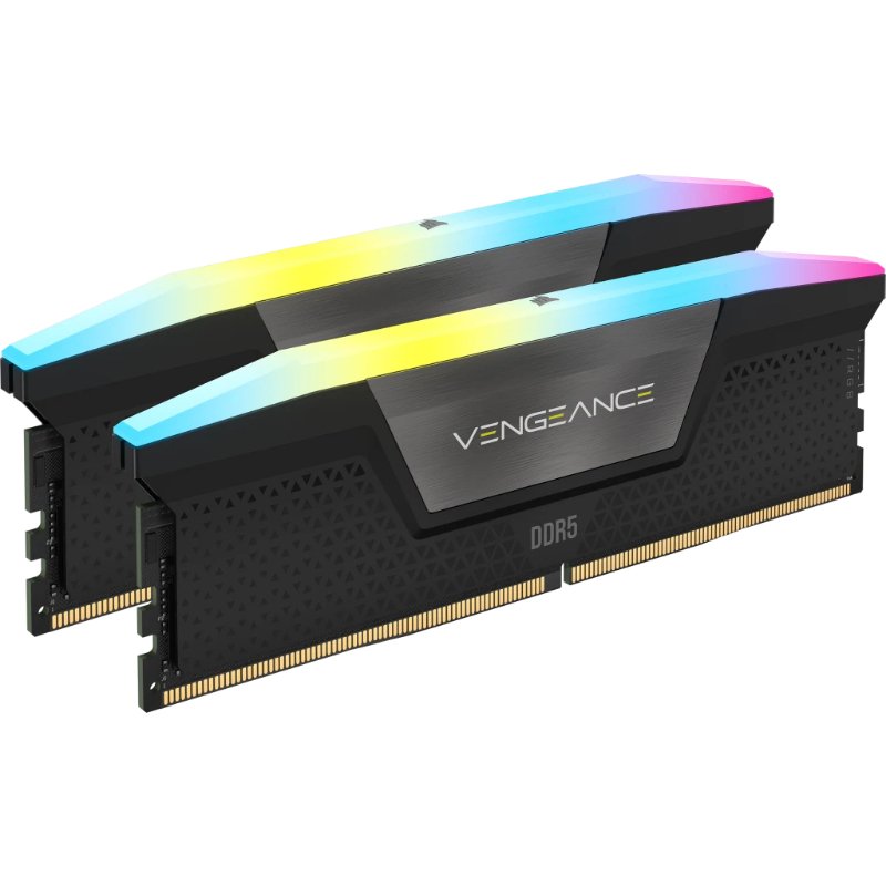 DDR5 32 GB(2X16KIT) 5200 VENGEANCE RGB BLACK CORSAIR