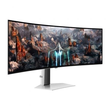 Monitor Gaming Ultrapanorámico Curvo Samsung Odyssey OLED G9 S49CG934SU 49"/ Dual QHD/ 0.03ms/ 240Hz/ OLED/ Multimedia/ Plata - Imagen 3