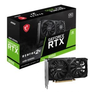 MSI NVIDIA RTX 3050 VENTUS 2X E 6G OC DDR6