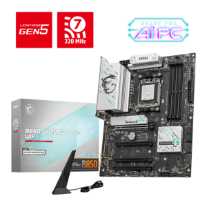 MSI B850 GAMING PLUS WIFI PCI-E x16 Gen5, M.2 Gen5