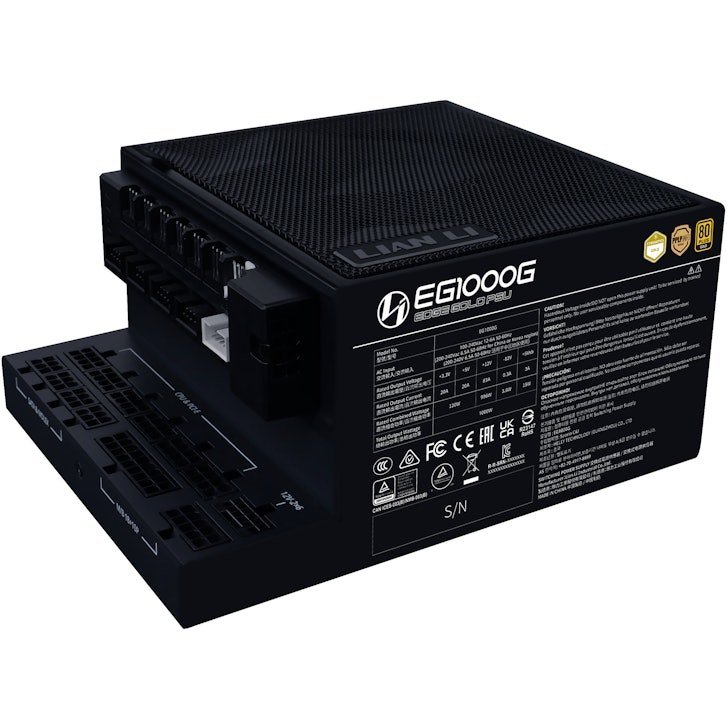ATX LIAN LI EDGE GOLD 1000W BLACK+HU