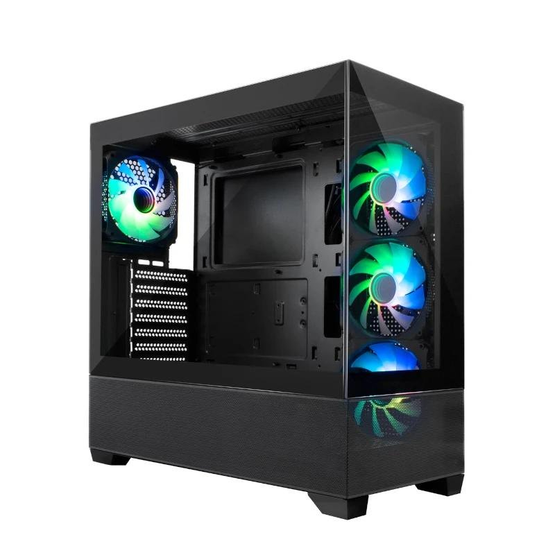 COOLBOX CHASIS ATX GA250 CRISTAL 4XVENT.ARGB - Imagen 3
