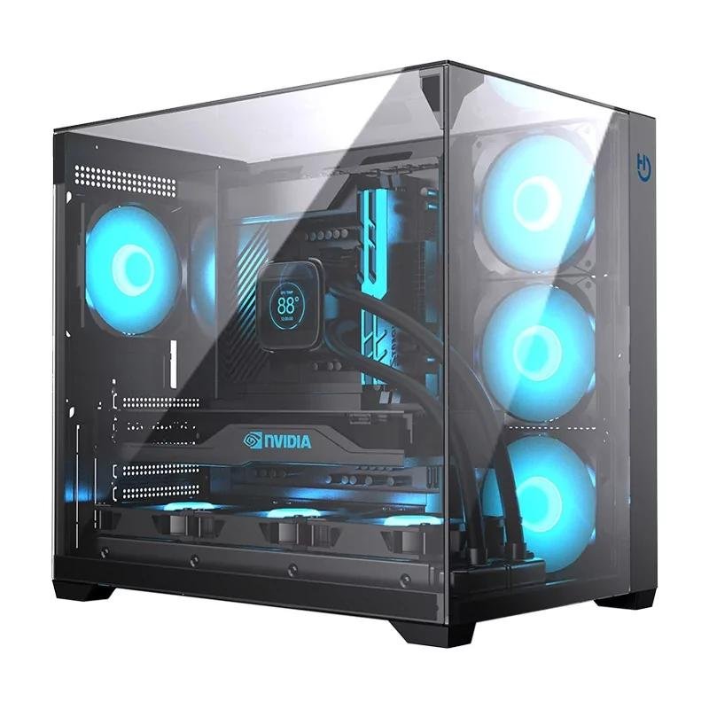 Hiditec Caja Atx Gaming Sky Black USB 3.1 TYPE-C - Imagen 2