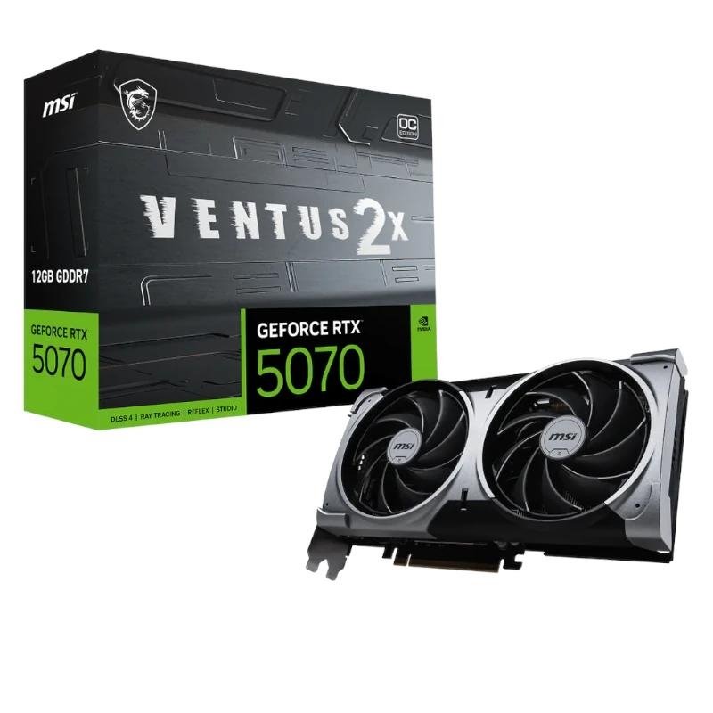 MSI VGA NVIDIA RTX 5070 12G VENTUS 2X OC DDR7