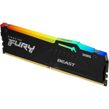 Kingston FURY Beast RGB 8GB/ DDR5/ 6000MHz/ 1.35V/ CL36/ DIMM - Imagen 2
