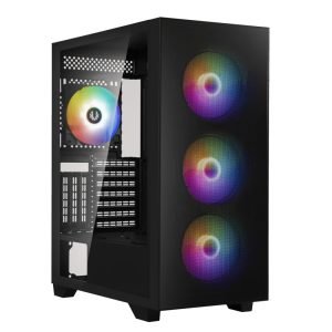 Caja SemiTorre ATX FLOW A-RGB BLACK BITFENIX