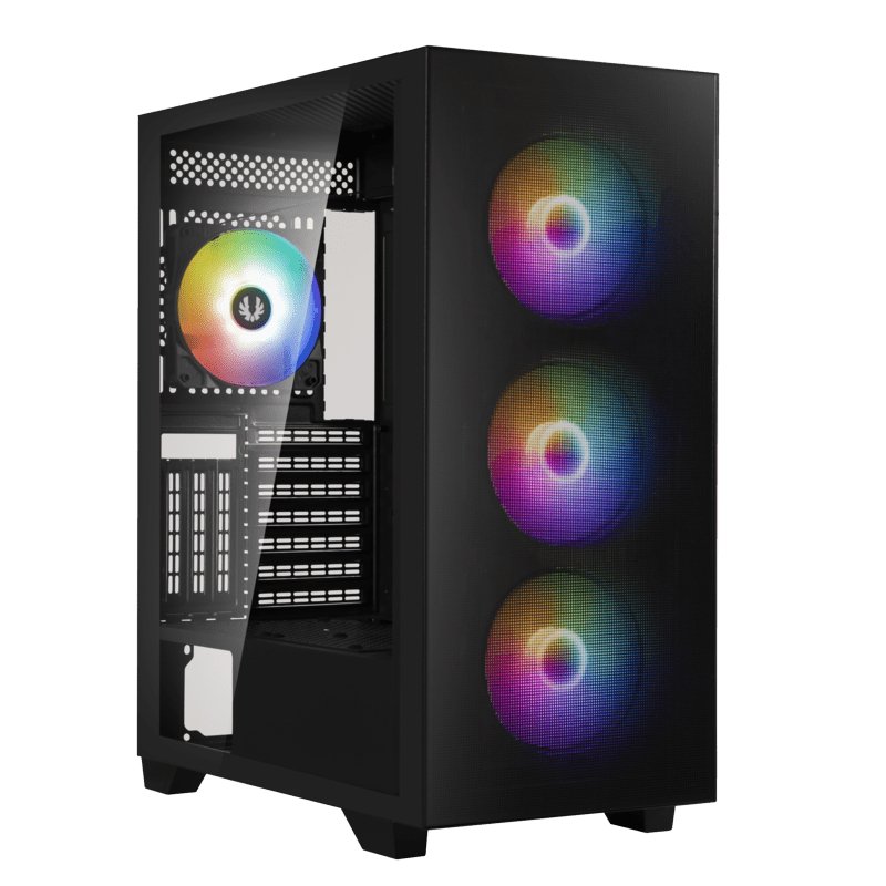 Caja SemiTorre ATX FLOW A-RGB BLACK BITFENIX