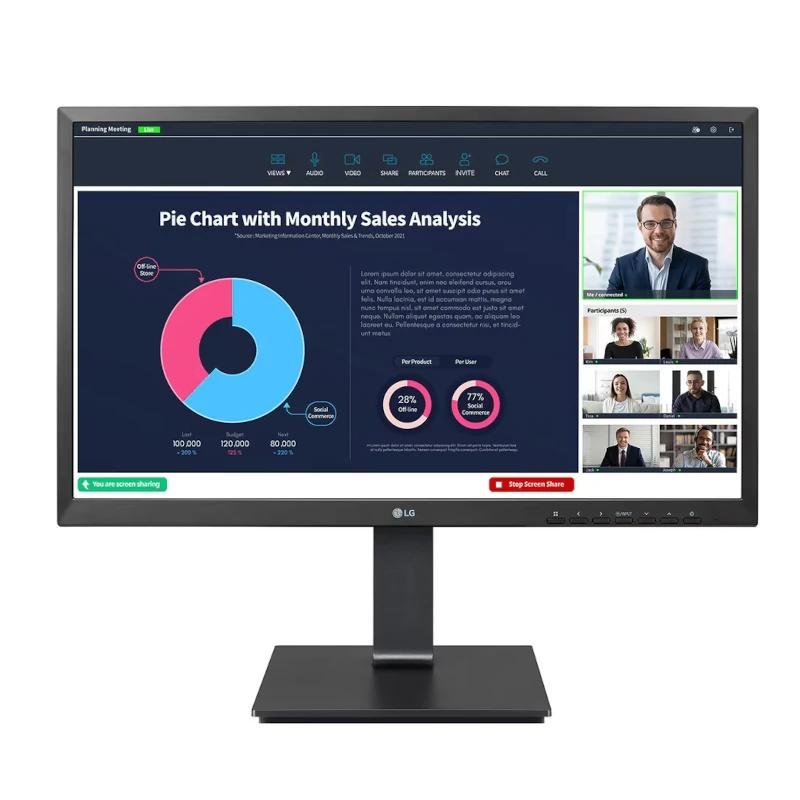 LG 24BP75CP-B Monitor 23.8" RJ45 USBc Webc AA MM - Imagen 4