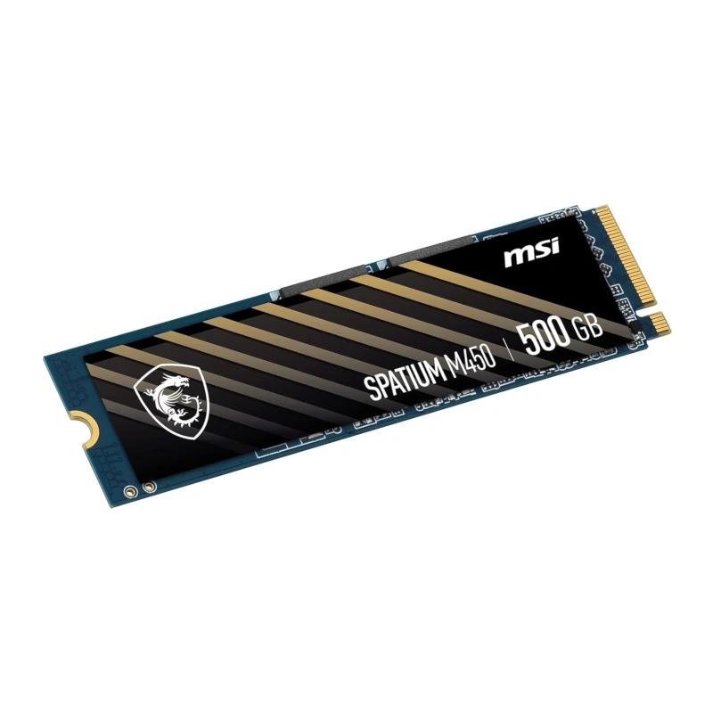 MSI SSD Spatium M450 500Gb PCIe 4.0 NVMe 3000 Mb-s - Imagen 3