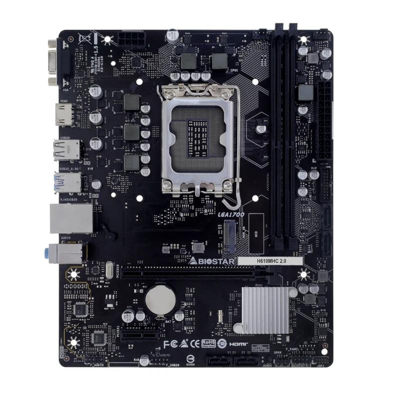 Biostar H610MHC 2.0 DDR4 mATX LGA1700 - Imagen 2