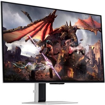 Monitor Gaming Samsung Odyssey OLED G8 S32DG802SU 32"/ 4K/ 0.03ms/ 240Hz/ OLED/ Multimedia/ Regulable en altura/ Gris - Imagen 2