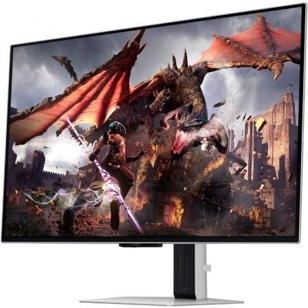 Monitor Gaming Samsung Odyssey OLED G8 S32DG802SU 32"/ 4K/ 0.03ms/ 240Hz/ OLED/ Multimedia/ Regulable en altura/ Gris - Imagen 3