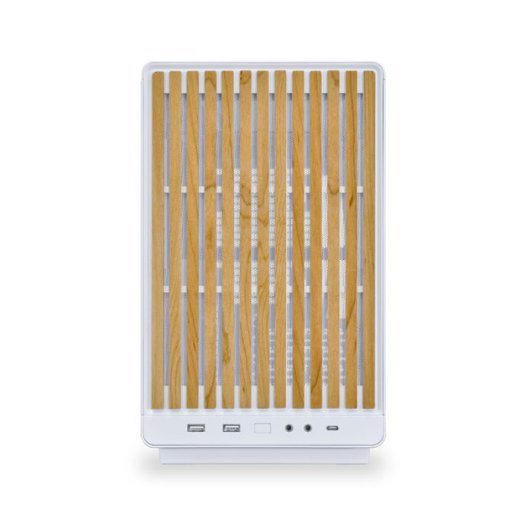 TORRE M-ATX LIAN LI A3 WOOD GLASS VERSION WHITE - Imagen 2
