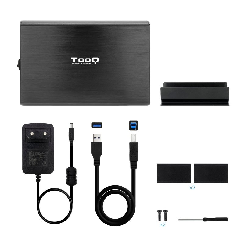 TooQ TQE-3531B Caja HDD 3.5" USB 3.1Gen1 Negra - Imagen 4