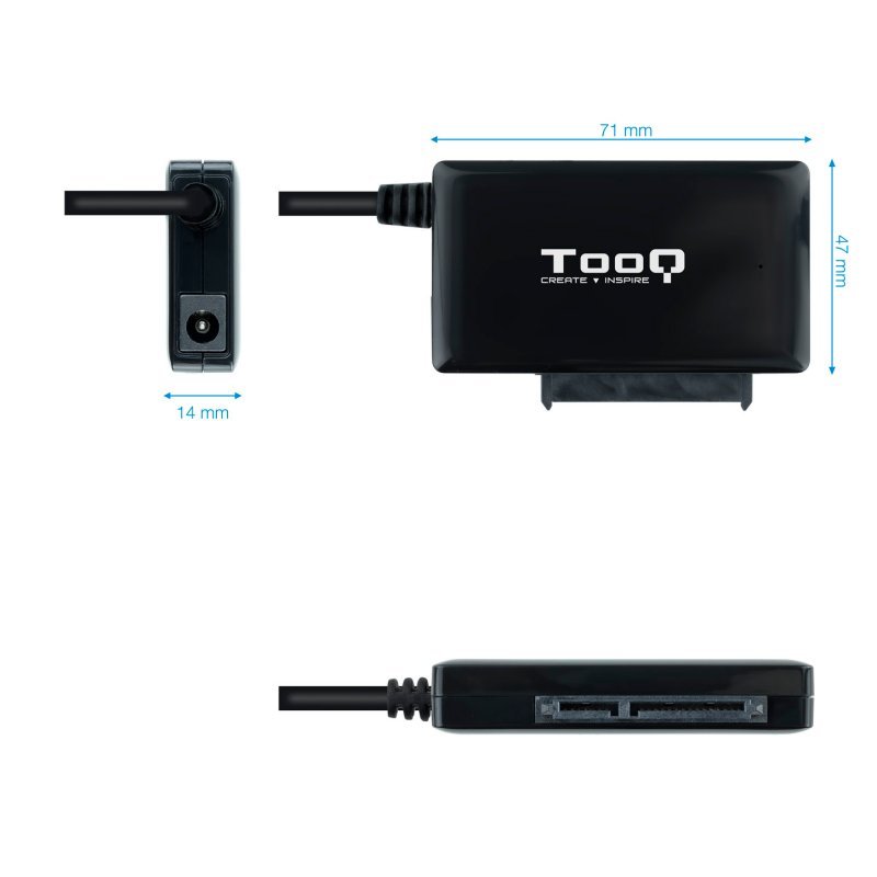 Tooq Adaptador USB 3.0 para discos 2,5"/3,5" - Imagen 2