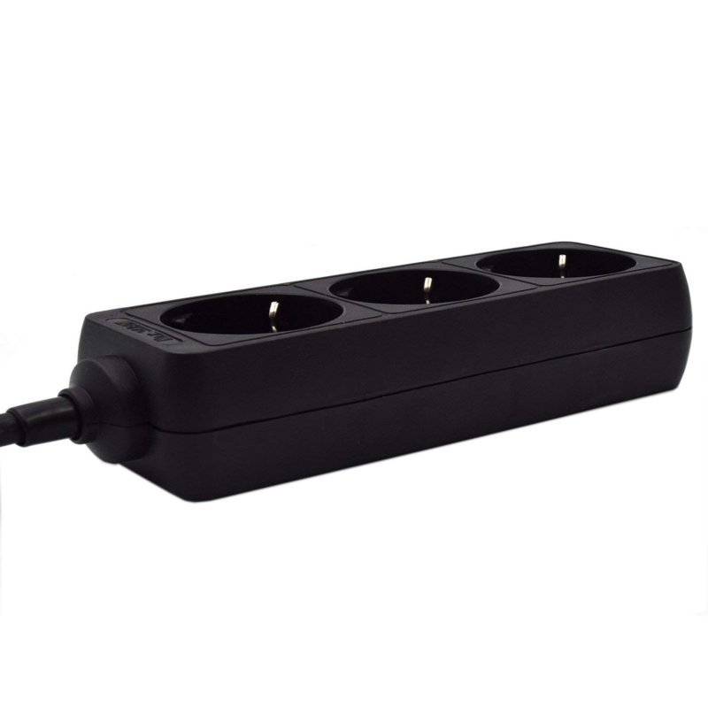 Ewent Ew3959 Regleta 3 tomas Negro - Imagen 3