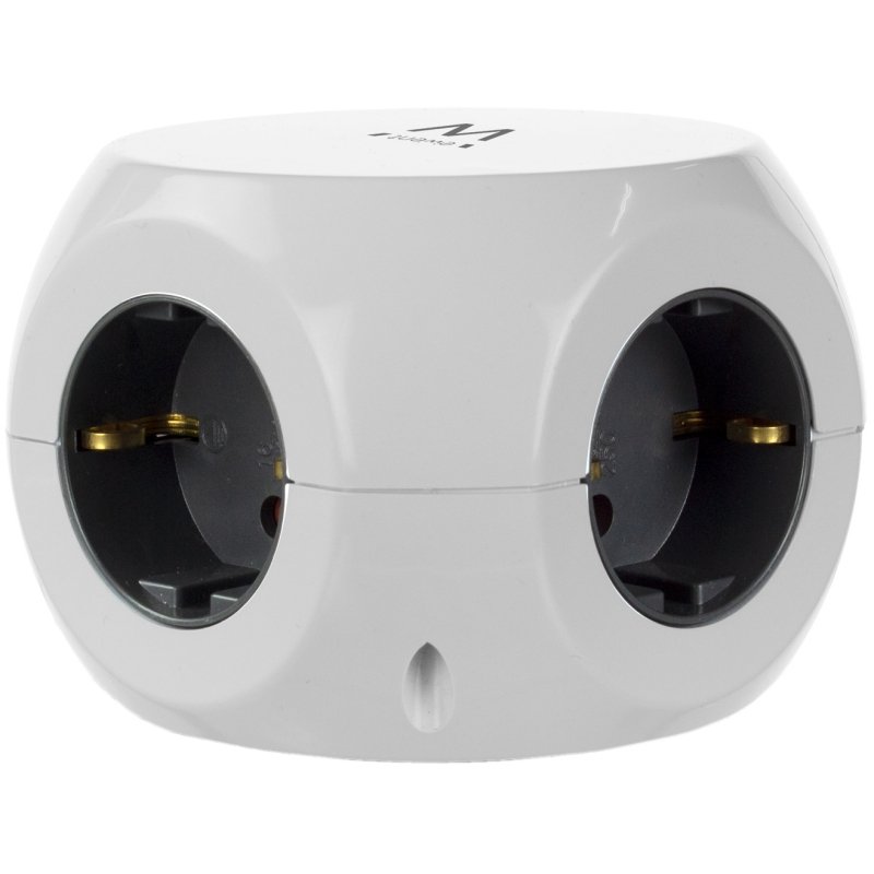 Ewent EW3939 REGLETA CUBO 3 TOMAS/3 USB BLANCO - Imagen 2