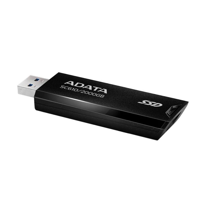 ADATA SC610 SSD Externo 2TB USB 3.2 Gen2 Negro - Imagen 2