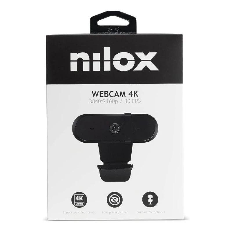Nilox Webcam 4k, Enfoque Auto Negro - Imagen 3