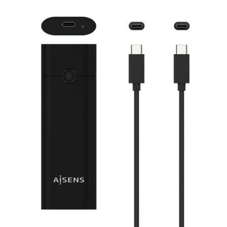 Caja Externa para Disco SSD M.2 NVMe Aisens ASM2-020B/ USB 3.1 Gen2/ Sin Tornillos - Imagen 2