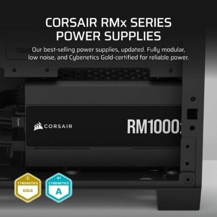 Corsair RM1000X/ 1000W/ Ventilador 12cm/ Cybenetics Gold - Imagen 2