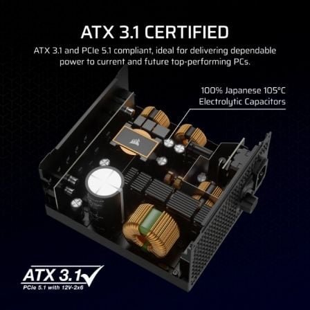 Corsair RM1000X/ 1000W/ Ventilador 12cm/ Cybenetics Gold - Imagen 4