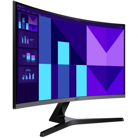 Monitor Profesional Curvo Samsung Essential Monitor S3 S39GD S27D396GAU 27"/ Full HD/ Multimedia/ Negro y Plata - Imagen 3