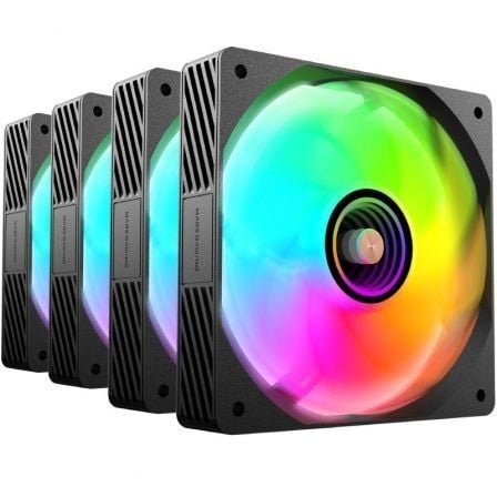 Pack 4 Ventiladores Mars Gaming MF-SI4KIT/ 12cm + HUB + Mando a Distancia/ ARGB - Imagen 3