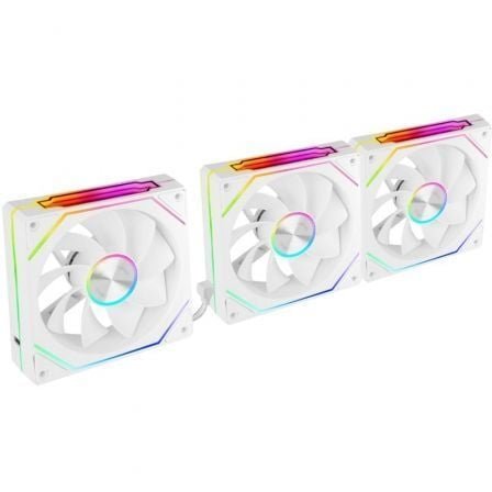 Pack 3 Ventiladores Invertidos Mars Gaming MF-LINKFINITYKIT2R/ 12cm/ ARGB/ Blancos - Imagen 3