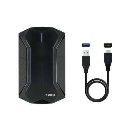 Caja Externa Gaming para Disco Duro de 2.5" TooQ TQE-2599RGB/ USB 3.1/ Sin tornillos - Imagen 3