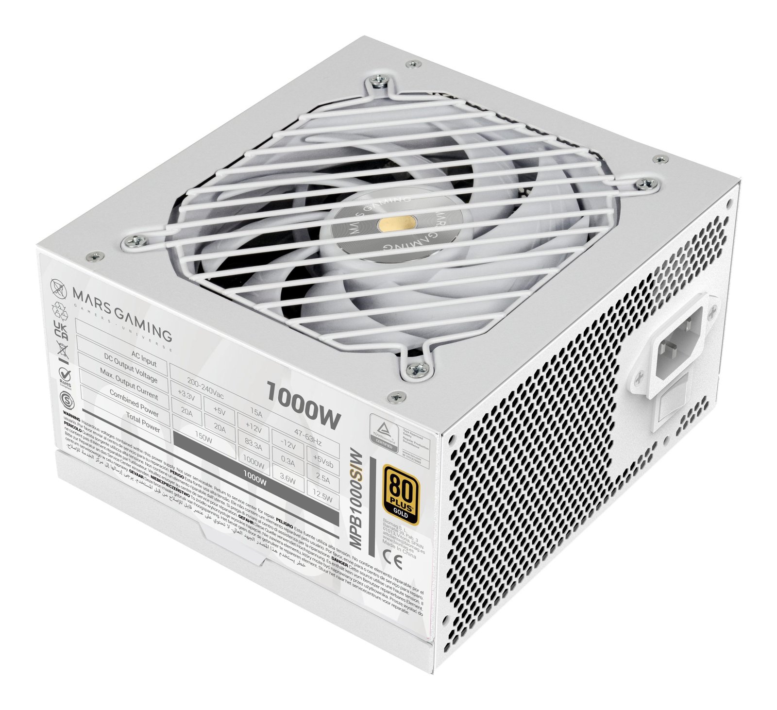 1000W SI 80+ BLANCO MARS GAMING