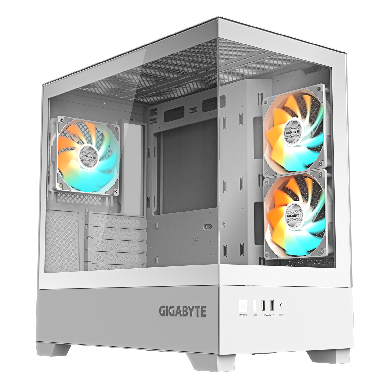 GIGABYTE AORUS CAJA SEMITORRE C201 PANORAMIC ICE