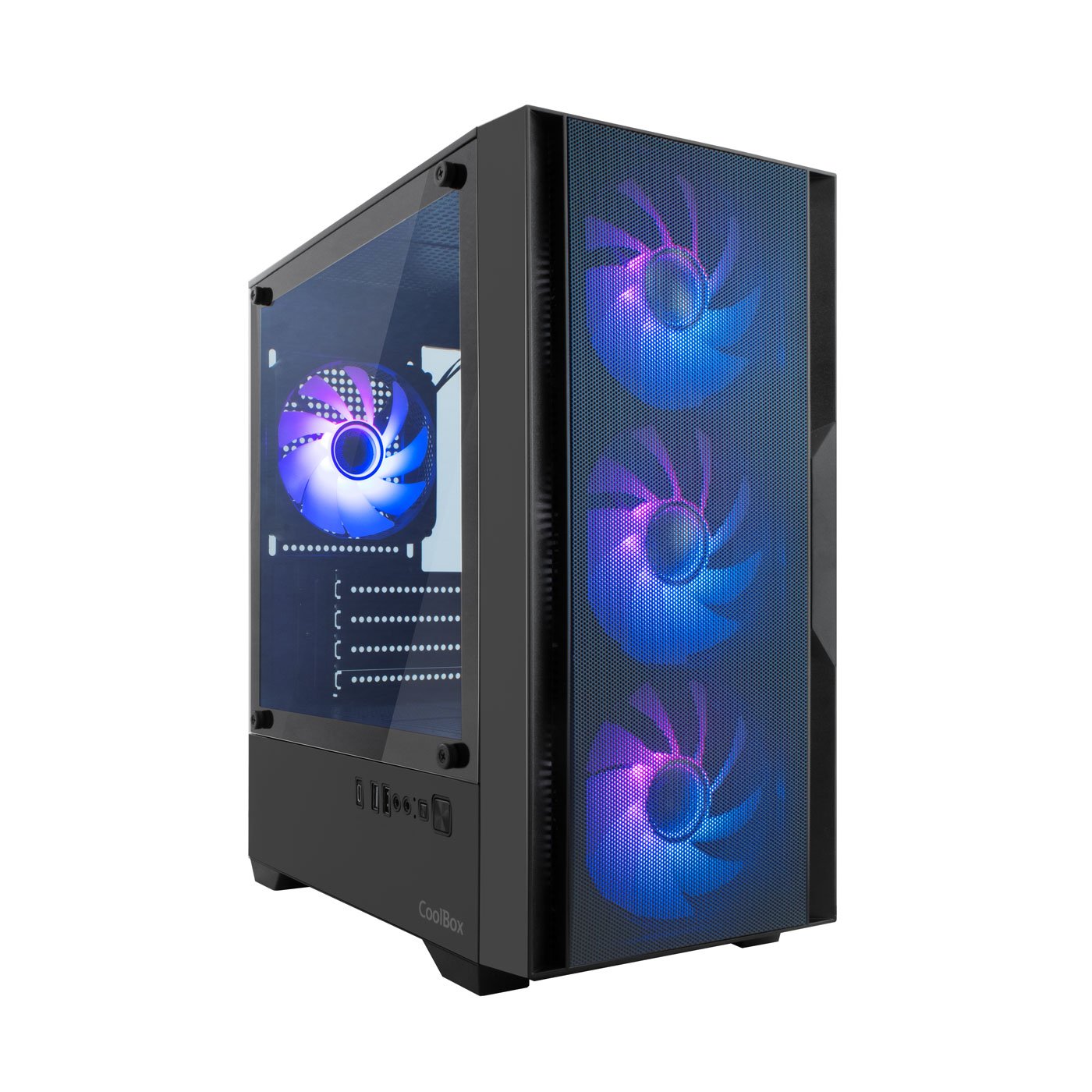 CAJA SOBREMESA MICROATX GM220 MPFUSION NEGRO COOLBOX