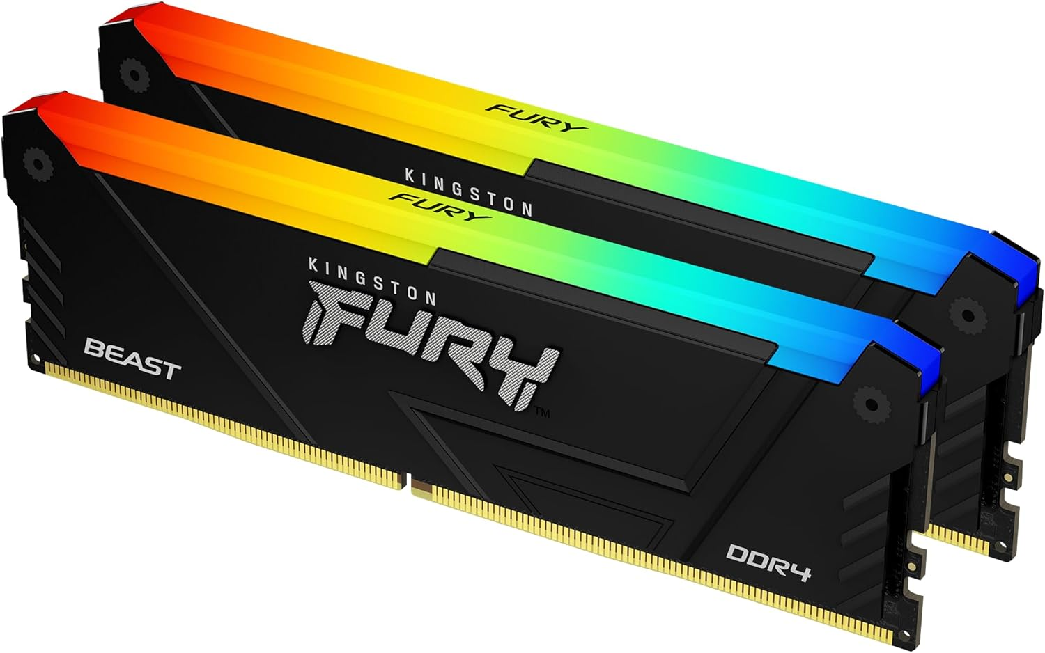 DDR4 32 GB (2X16KIT) 3200 Mhz. FURY BEAST RGB KINGSTON