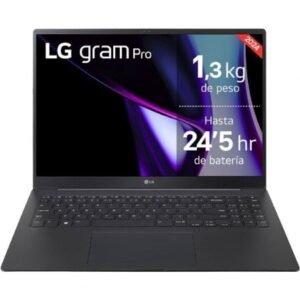 LG Gram Pro 16ZD90SP-A.AX78B Intel Core Ultra 7-155H/ 32GB/ 1TB SSD/ GeForce RTX 3050/ 16"/ Sin Sistema Operativo