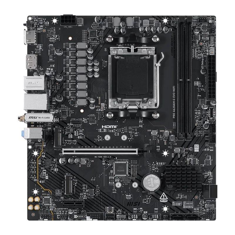 MSI Placa Base PRO A620AM-G EVO WIFI DDR5 mATX - Imagen 2