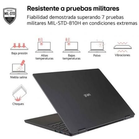 LG Gram Pro 16Z90TR-E.AD88B Intel Core Ultra 7-255H/ 32GB/ 1TB SSD/ GeForce RTX 5050/ 16"/ Win11 - Imagen 3
