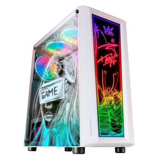 MARS GAMING Caja atx MC-ART 12CM Frgb White - Imagen 2