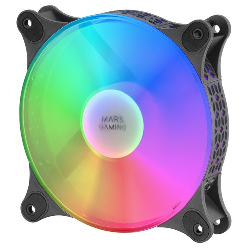 MARS GAMING MFDUO 12CM 2XFANRGB Ult-silent Black - Imagen 3