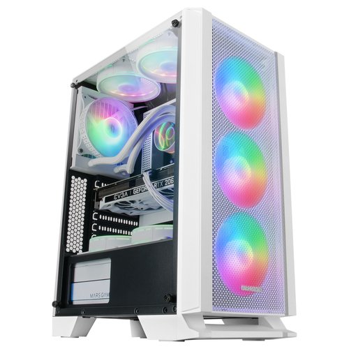 MARS GAMING CAJA MCC ATX FRONT MESH WHITE - Imagen 2
