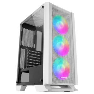 MARS GAMING CAJA MCC ATX FRONT MESH WHITE