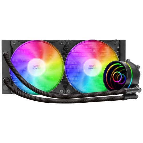MARS GAMING Refrigeracion ML-ONE240 2X12CM Black - Imagen 2