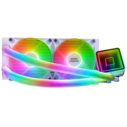 MARS GAMING Cooler ML-ULTRA240 FULL ARGB WHITE - Imagen 2