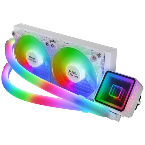 MARS GAMING Cooler ML-ULTRA240 FULL ARGB WHITE - Imagen 3