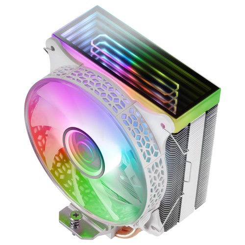 MARS GAMING COOLER MCPU-VR DUAL 4X HP 180W WHITE - Imagen 2
