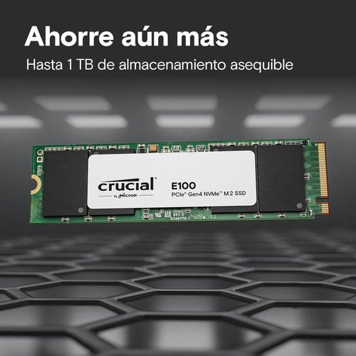 Crucial E100 SSD 2 TB M.2 PCIe 4.0 NVMe - Imagen 2
