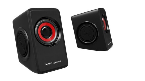 Tacens Mars Gaming Altavoces 2.0 MS1 negro/rojo - Imagen 3