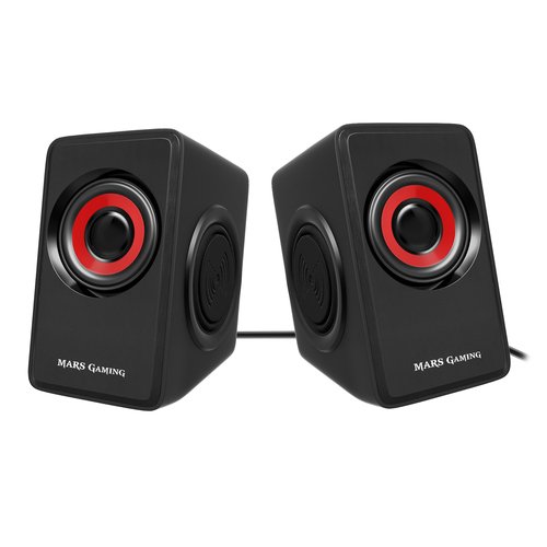 Tacens Mars Gaming Altavoces 2.0 MS1 negro/rojo - Imagen 2